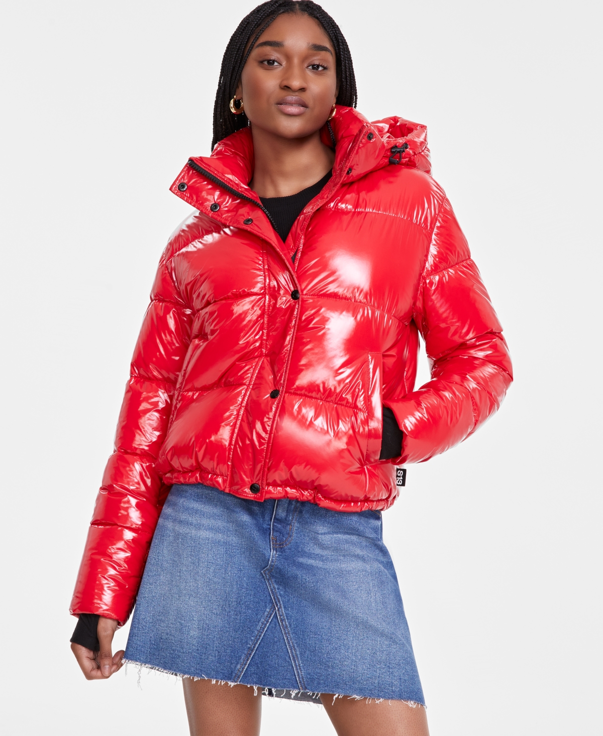 Women's Lexie Hooded Water-Resistant Puffer Coat - Onyx