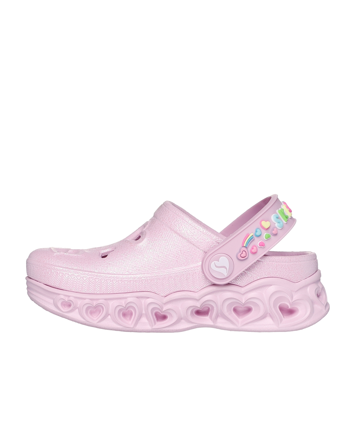Shop Skechers Toddler Girls' Foamies: Light Hearted Casual Slip-on Clog Shoes From Finish Line In Light Pink