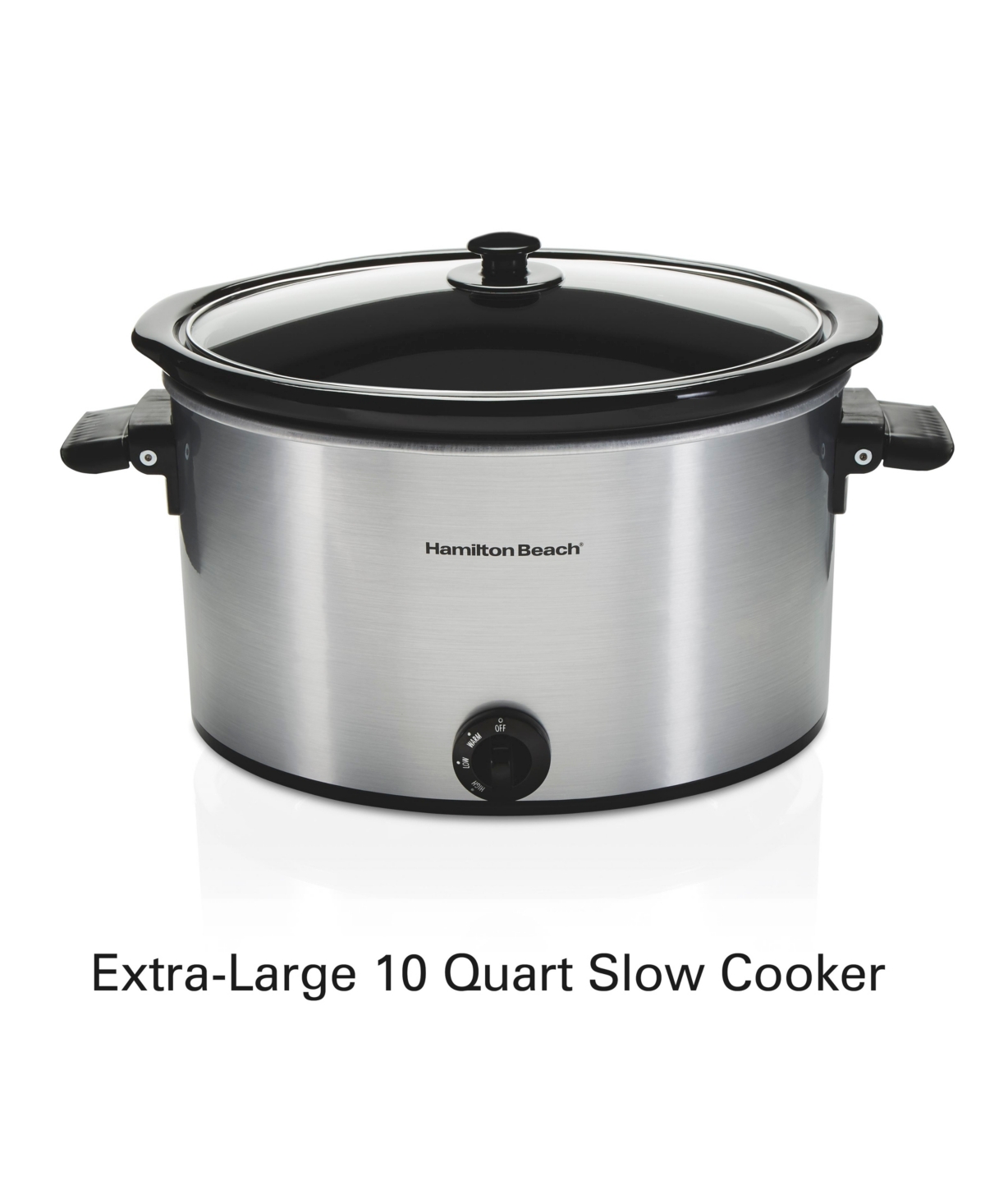 Hamilton Beach 10 Quart Slow Cooker In Silver