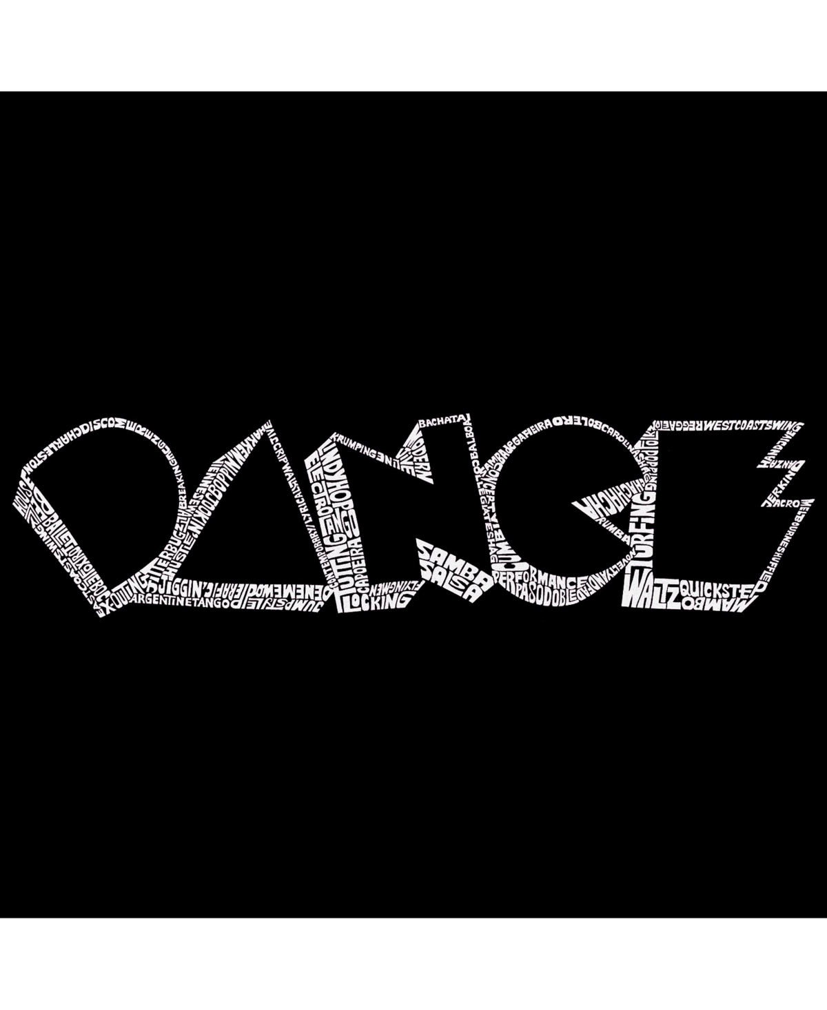 La Pop Art Girls Word Art Long Sleeve - Different Styles Of Dance