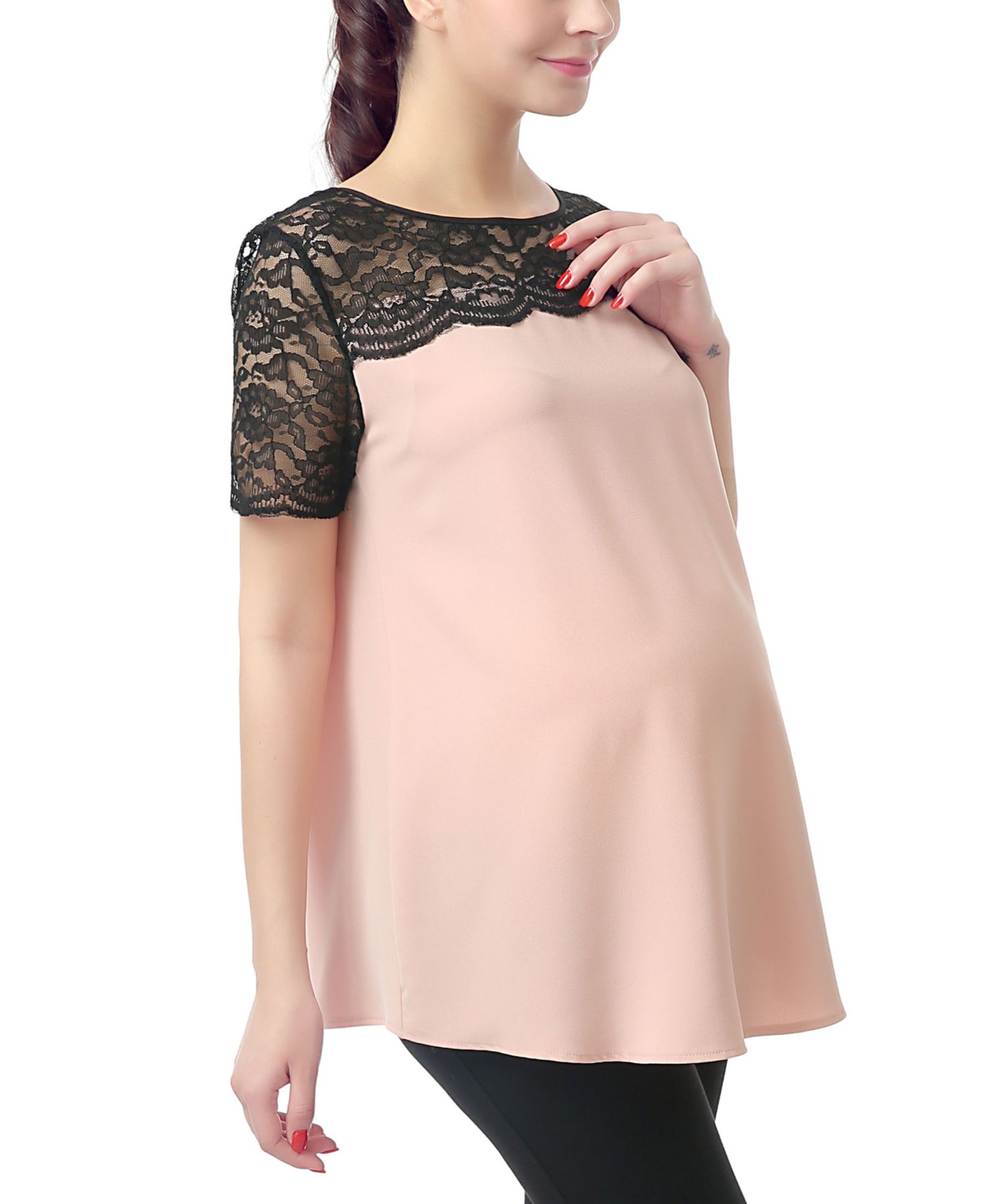 Women's Lace Trim Blouse