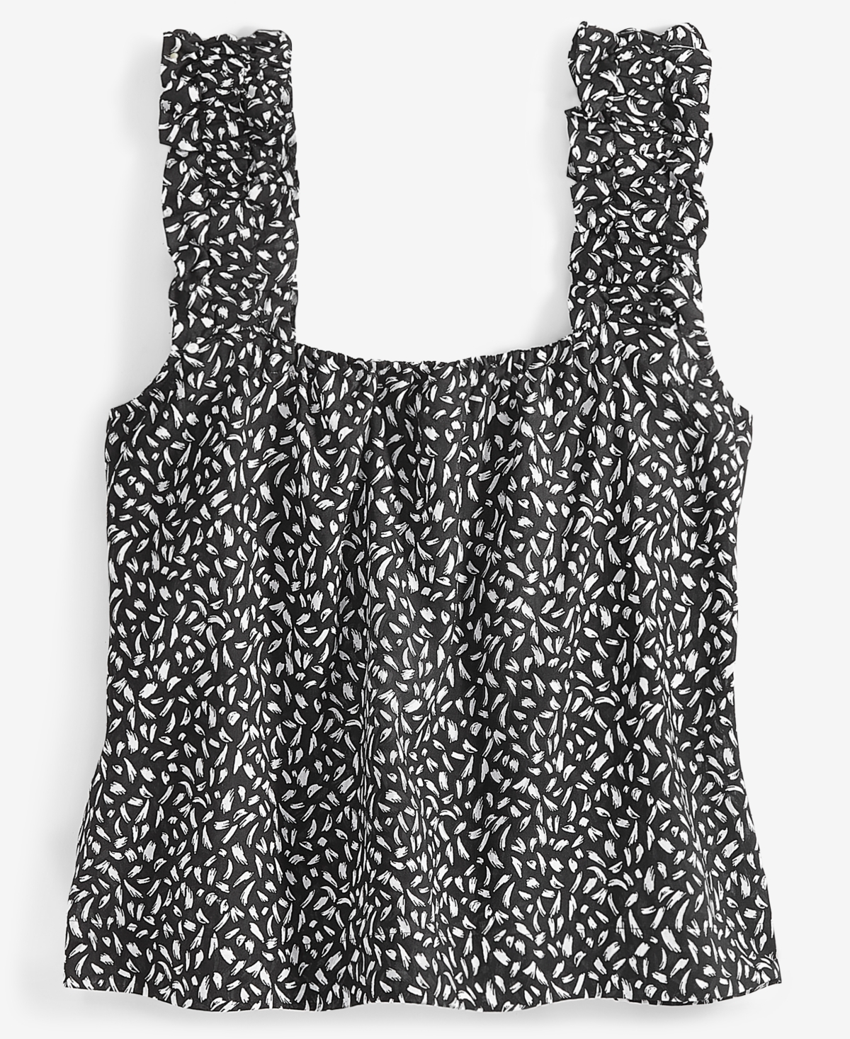 On 34th Women's Garden-Print Ruffled Tank Top, Created for Macy's