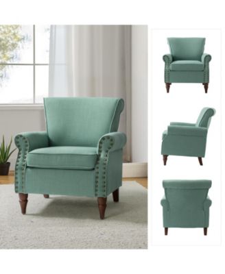 Mooresville Upholstered Armchair with Solid Wood Legs