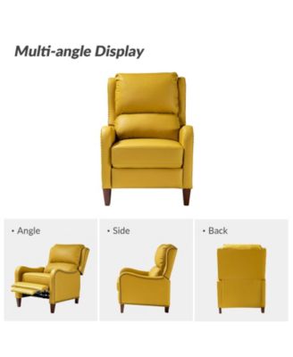 1 piece Leather Pushback Recliner chair