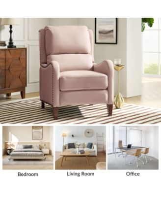 1 piece Leather Pushback Recliner chair