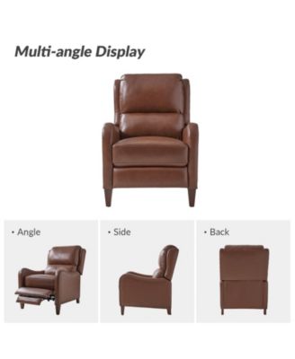 1 piece Leather Pushback Recliner chair