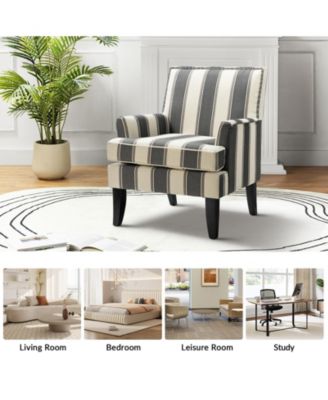 Herrera Classic Upholstered Armchair with Nail Head Trim