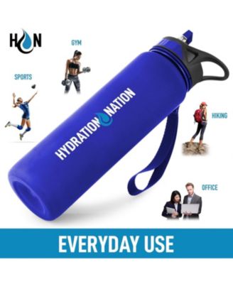 Hydration Nation Water Bottle With Time Marker 32oz