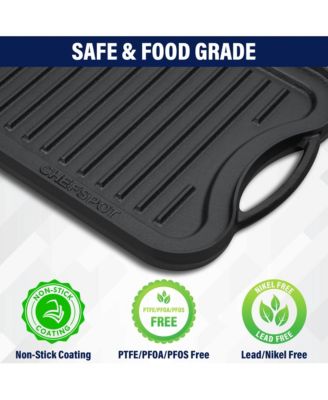 Preseasoned Cast Iron Reversible Griddle Plate Pan - 20"