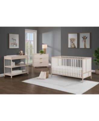 Pixie Finn 3-in-1 Convertible Crib in Washed Natural/White