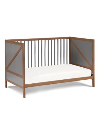 Pixie Zen 3-in-1 Convertible Crib in Walnut/Charcoal