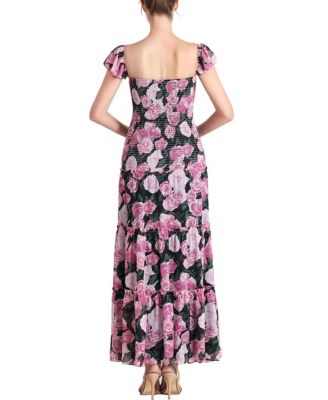 Maternity Acey Smocked Maxi Dress