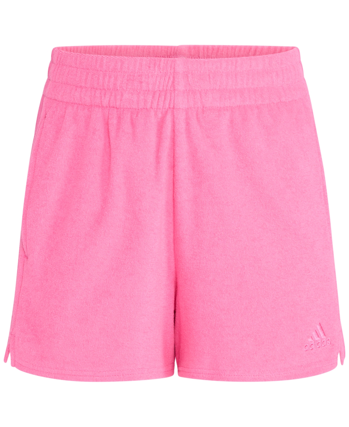 adidas Big Girls Elastic-Waistband Terry Cloth All Day Shorts