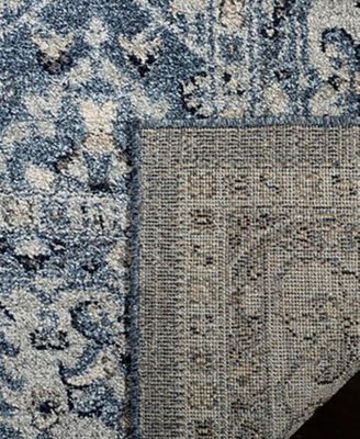 Charleston CHL412 Navy and Creme 8' x 10' Area Rug