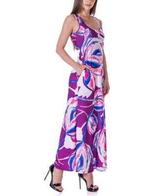 Sleeveless Casual Maxi Pocket Dress