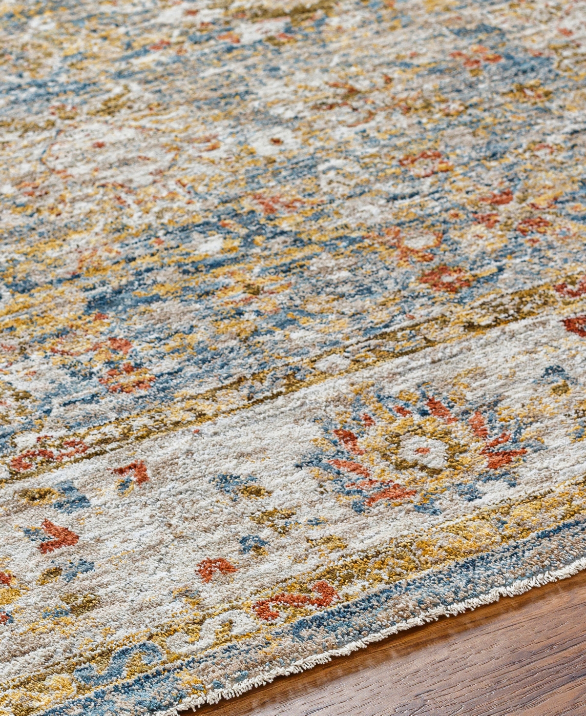 Surya Mona Lisa Mni-2313 7'10x10'3 Area Rug In Rust-denim