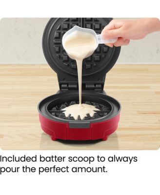 Chefman Anti-Overflow Belgian Waffle Maker w/ Shade Selector, Non Stick Plates