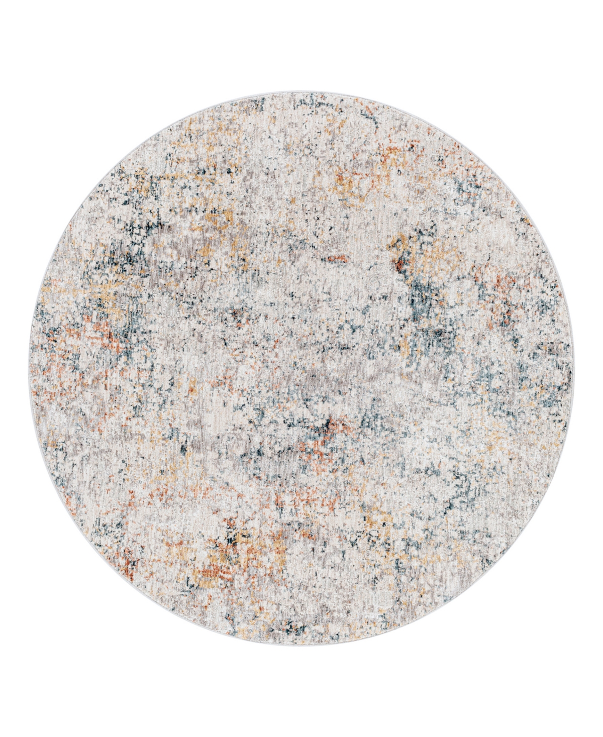 Shop Surya Laila Laa-2304 7'10x7'10 Round Area Rug In Silver