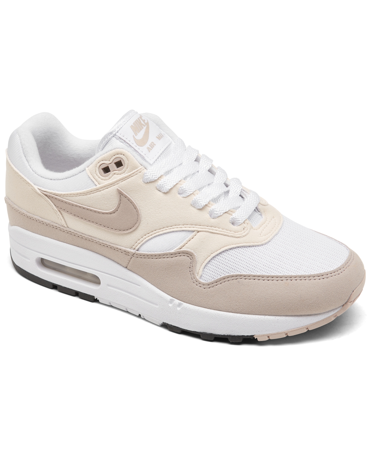 Women's Air Max 1 '87 Casual Sneakers from Finish Line - WHITE/PLTV