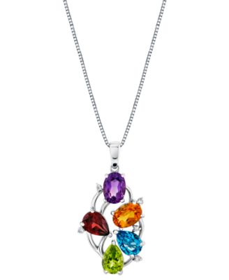 4 Amazing Gemstone offers Silver Bail Pendant