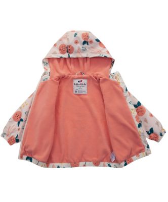 Toddler Girls Fleece Lined Windbreaker Rain Jacket