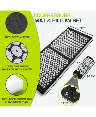 Full Body Acupressure Mat and Pillow Set
