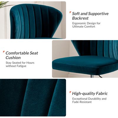 VEBREDA High Adjustable Back Executive Office Chair with Armrest-Brown