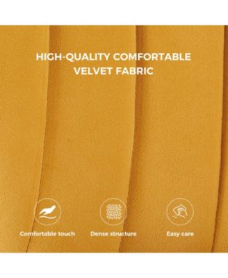 Aruna Velvet Side Chair with Metal Legs