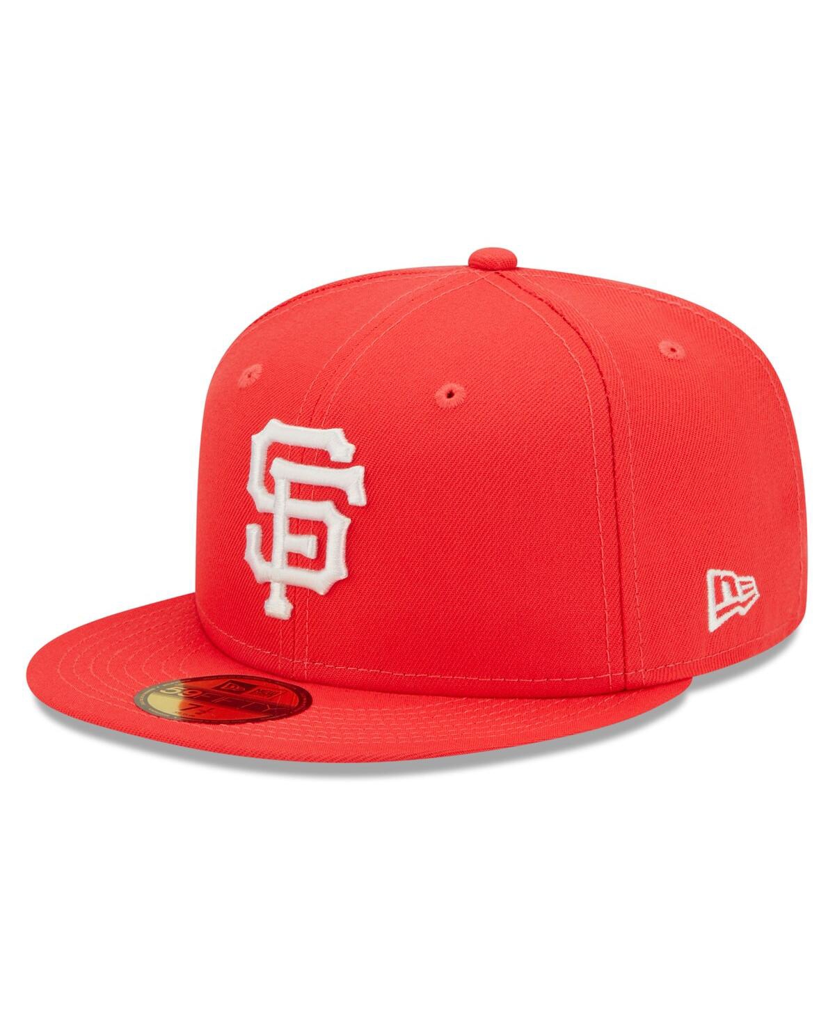 Men's Red San Francisco Giants Lava Highlighter Logo 59fifty Fitted Hat - Red