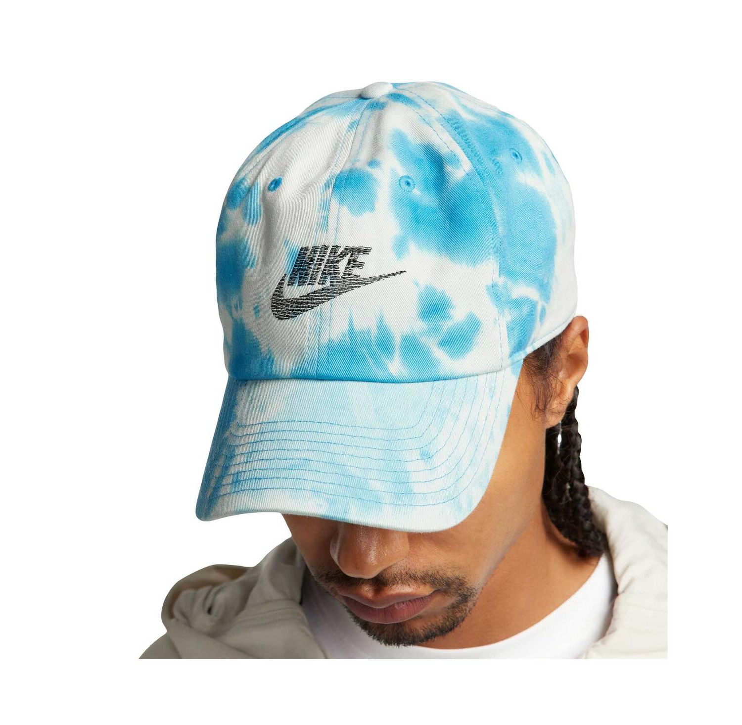 Unisex Light Blue Splash Club Adjustable Hat
