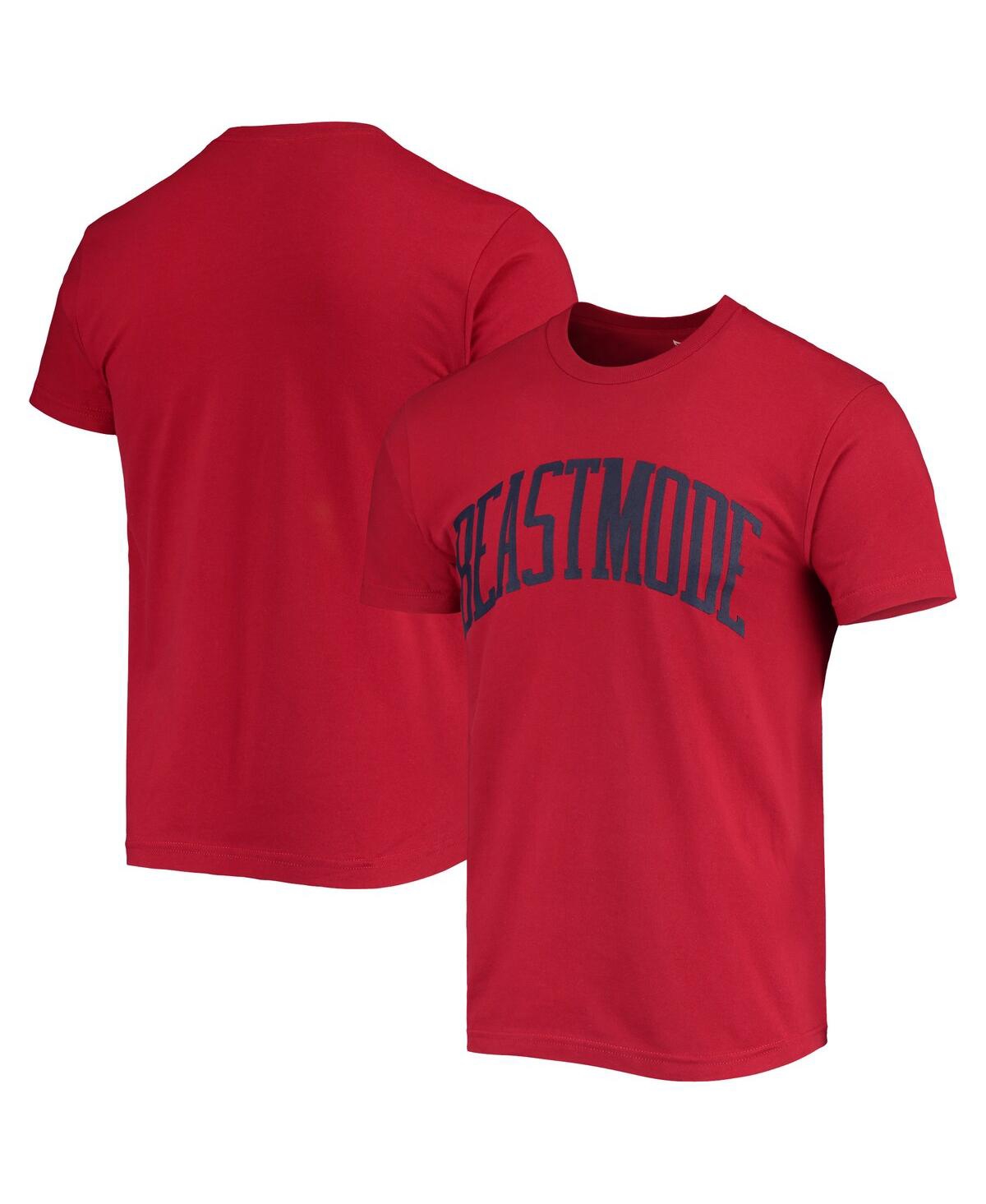 Red Beast Men's Mode Collegiate Wordmark T-Shirt - Red