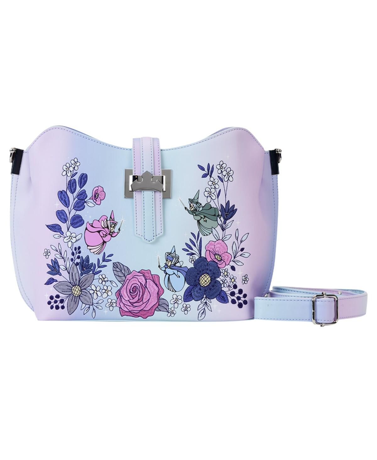 Loungefly Sleeping Beauty 65th Anniversary Floral Ombre Crossbody Bag In No Color