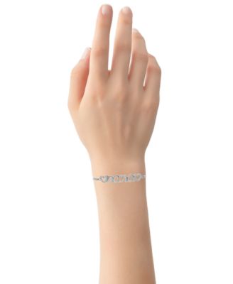 Diamond Nana Heart Bolo Bracelet (1/6 ct. t.w.) in Sterling Silver or Sterling Silver & 14k Gold-Plate