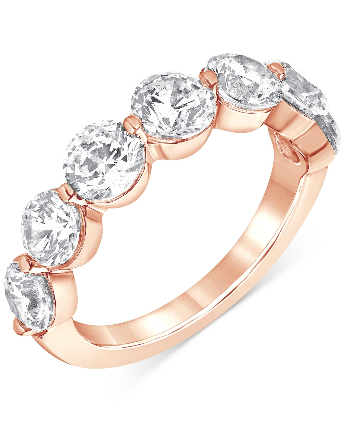 Shop Badgley Mischka Certified Lab Grown Diamond Band (3 Ct. T.w.) In 14k Gold In Rose Gold