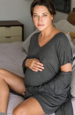 Essential Maternity Hospital Gift Set-Includes Robe, Nightgown + Socks