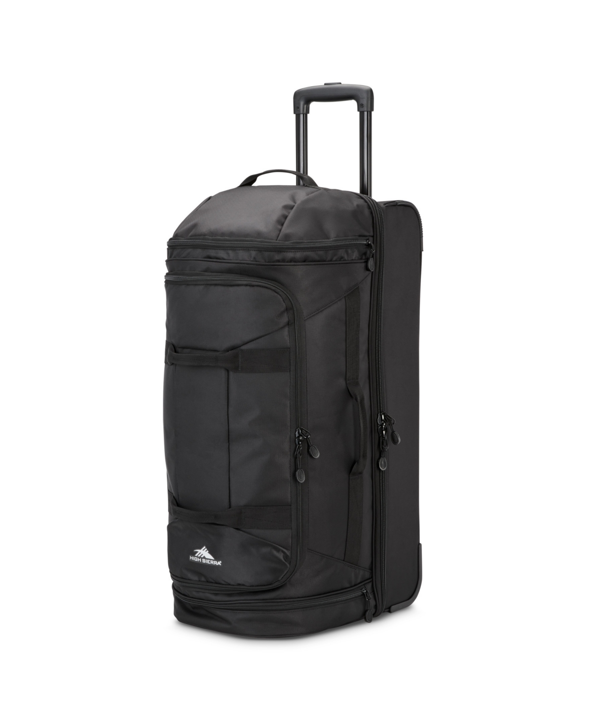 New! High Sierra Medium Boxed Wheeled Duffel - Black