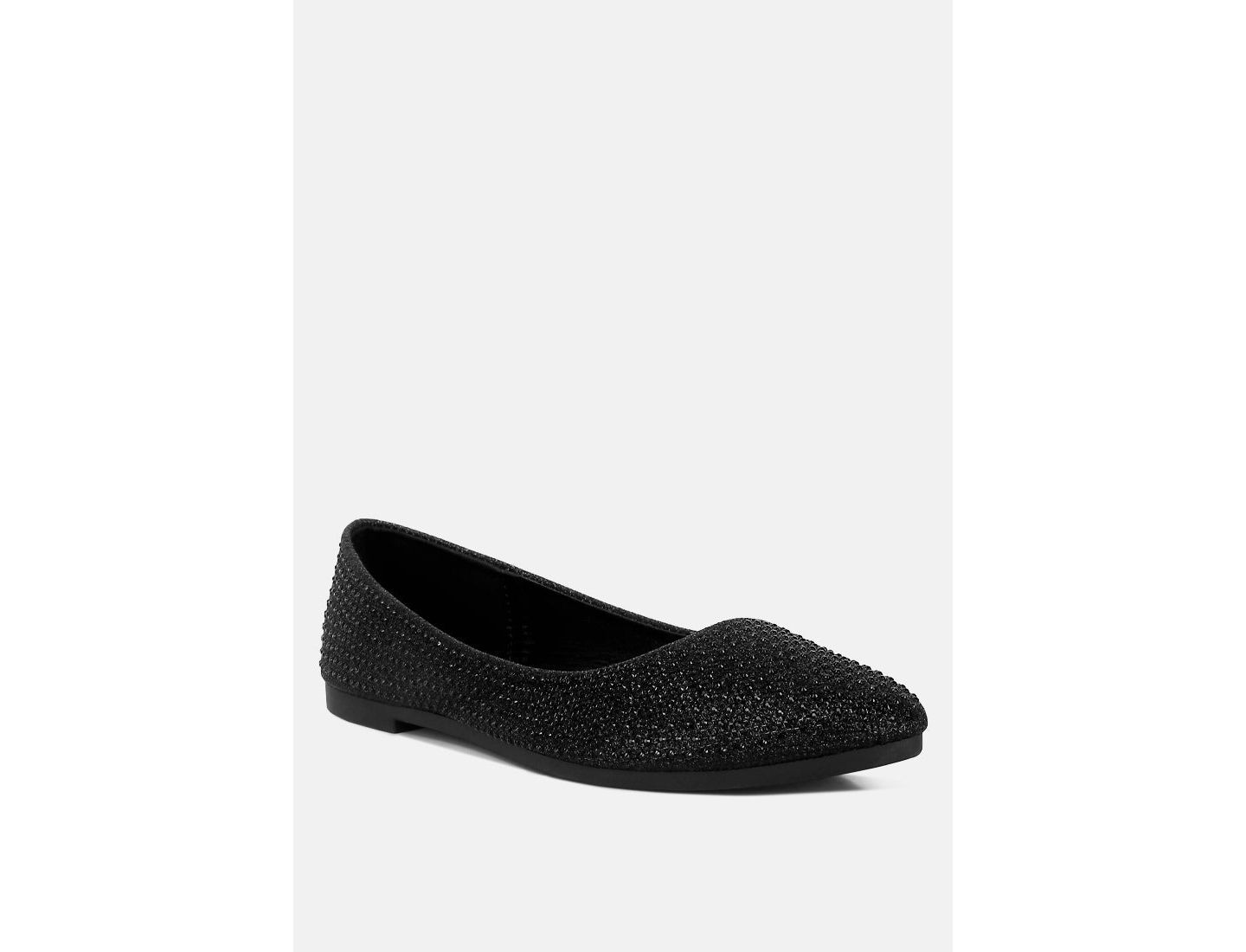 Женские балетки London Rag Denki Studded Ballerina Flats, цвет: Чёрный — фото 1