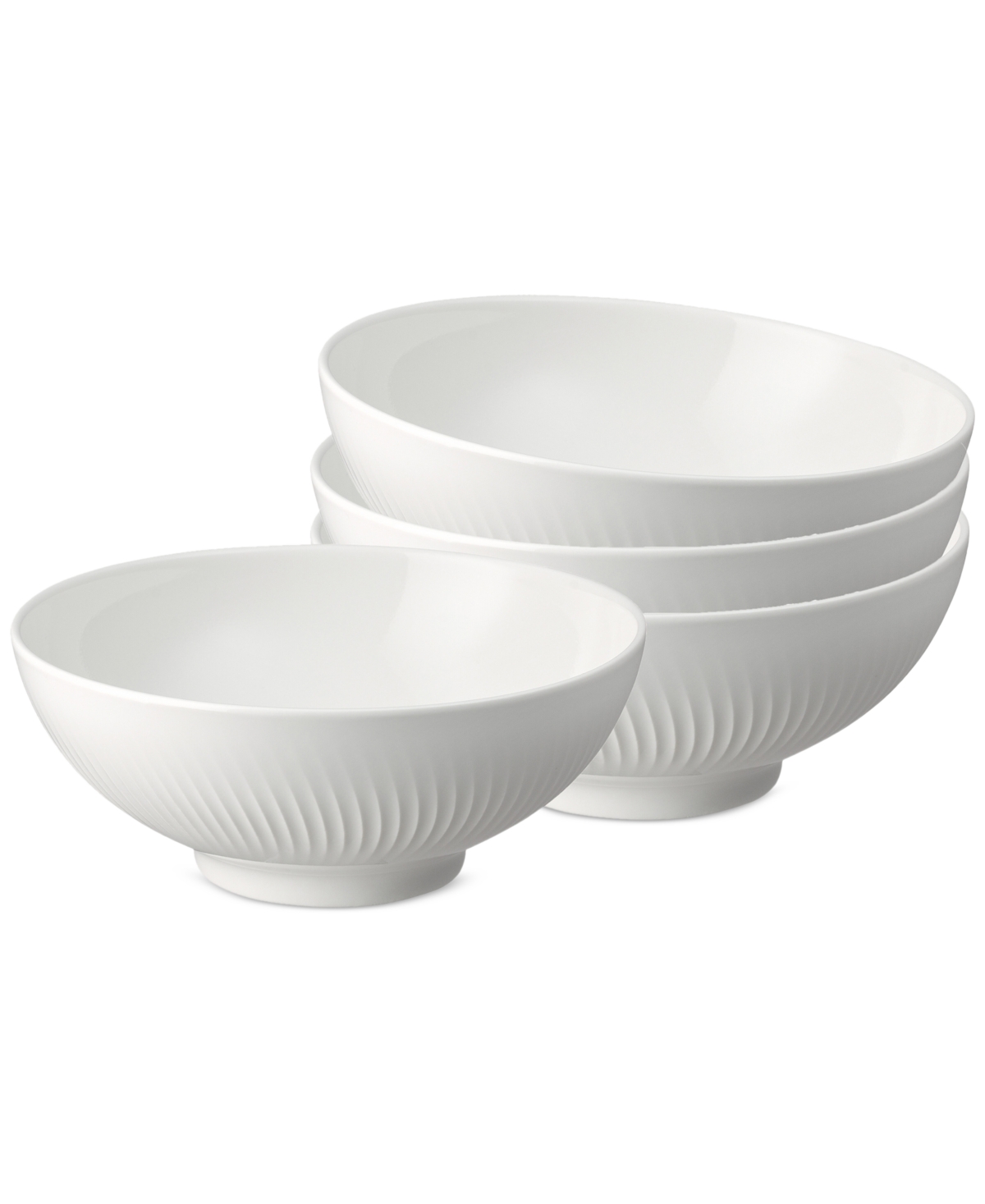 Porcelain Arc Collection Cereal Bowls, Set of 4 - Arc White