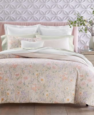 Charter Club Damask Designs Border Garden Duvet Cover Set, Exclusively at Macy’s - Macy's
