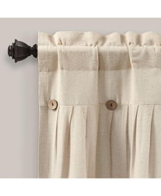 Linen Button Valance
