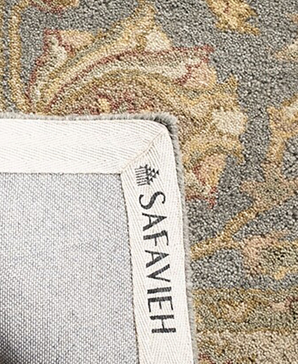 Safavieh Antiquity At312and Beige 4' Area Rug - Blue