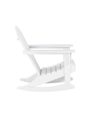 Outdoor Patio Shell-back Adirondack Dining Chair All Weather