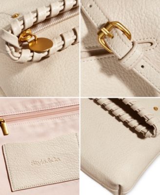 Whipstitch East West Flap Small Crossbody, Exclusively at Macy's 