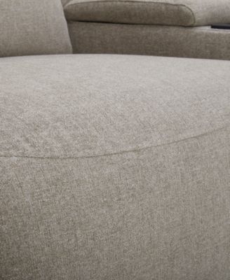 Olper 3-Pc. Fabric Zero Wall Sofa with 2 Power Recliners and 1 Console, Created for Macy's