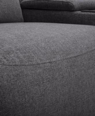 Olper 3-Pc. Fabric Zero Wall Sofa with 2 Power Recliners and 1 Console