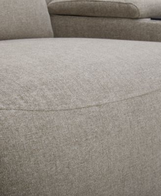 Olper 5-Pc. Fabric Zero Wall Sectional Sofa with Three Power Motion Pieces & Console, Created for Macy's