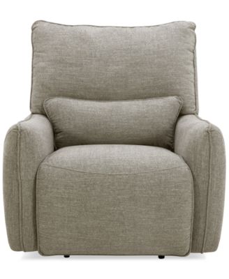 Olper Zero Wall Fabric Recliner, Created for Macy's
