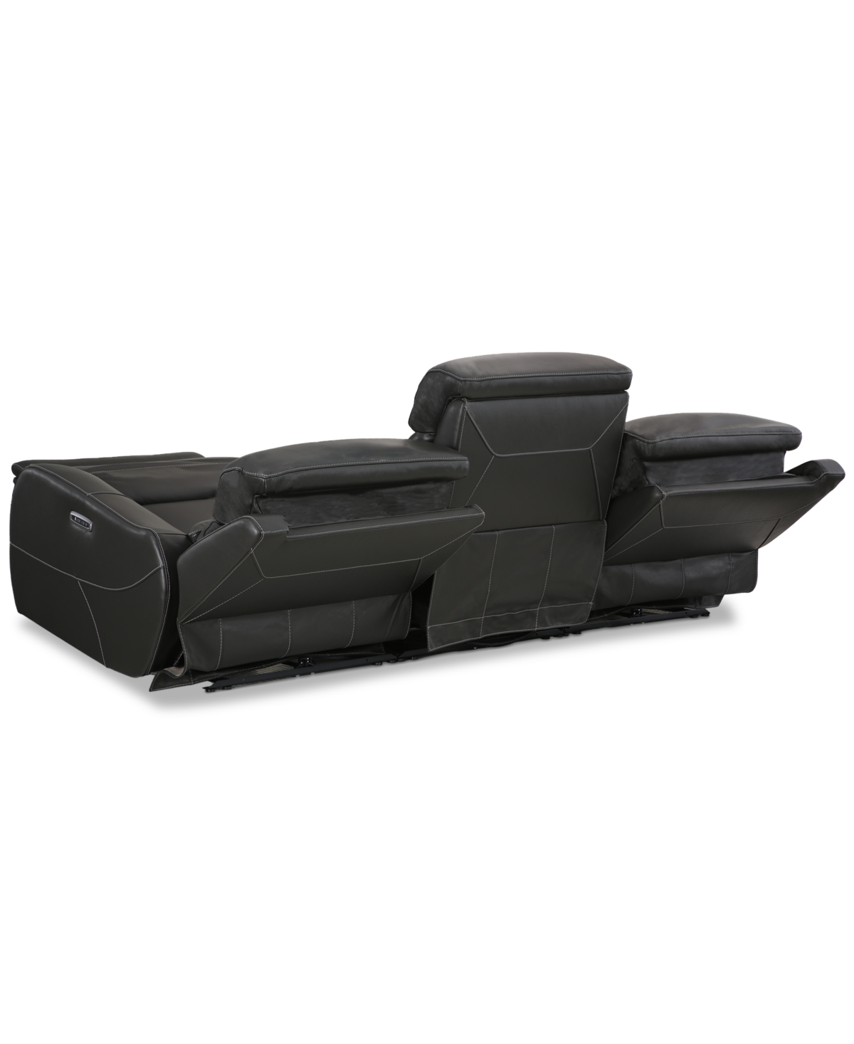 Blairesville 3-Pc. Leather Sofa & Chaise with 2 Power Motion Chairs
