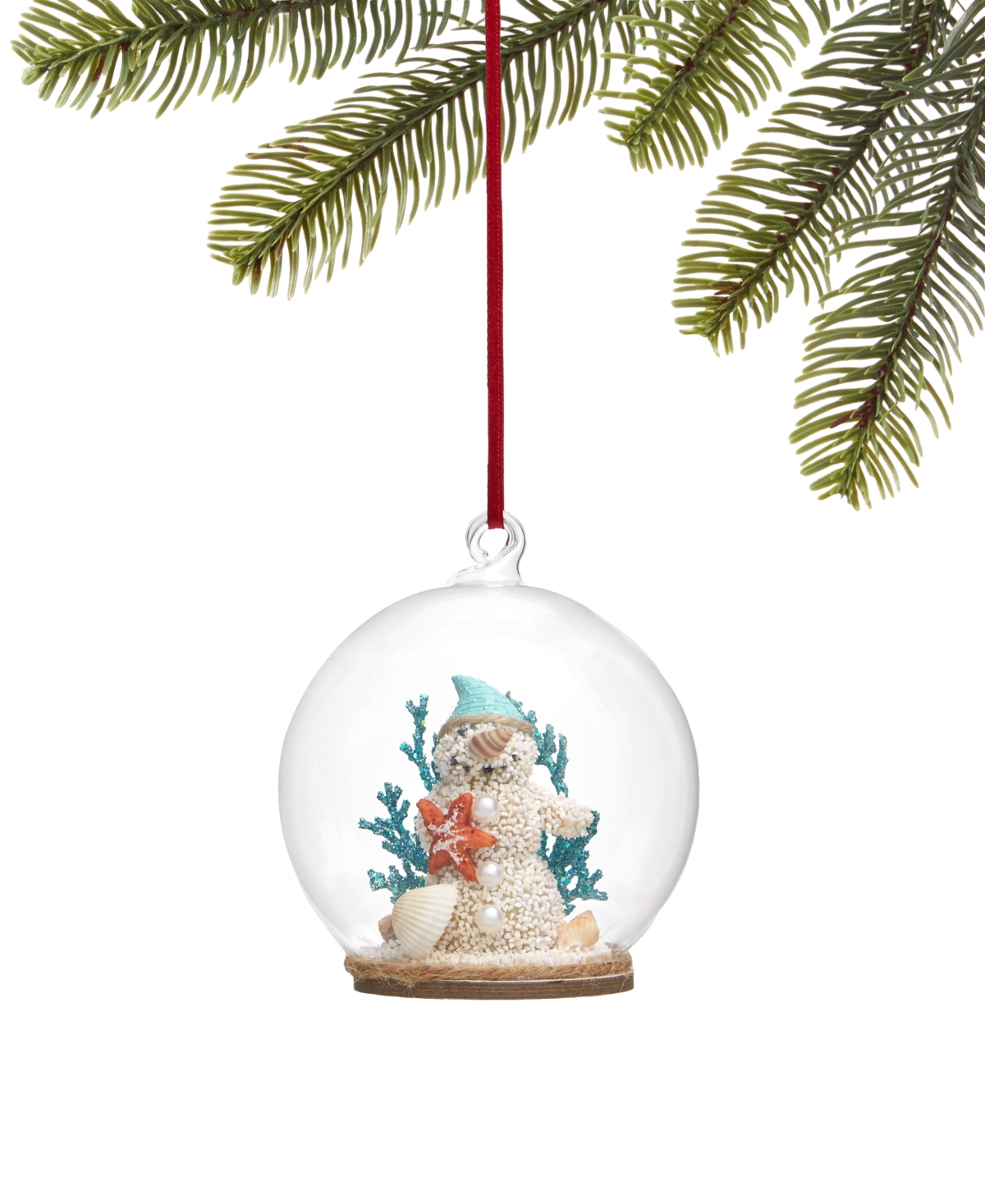 Holiday Lane Seaside Dome with Beach Ornament, Exclusively at Macy's