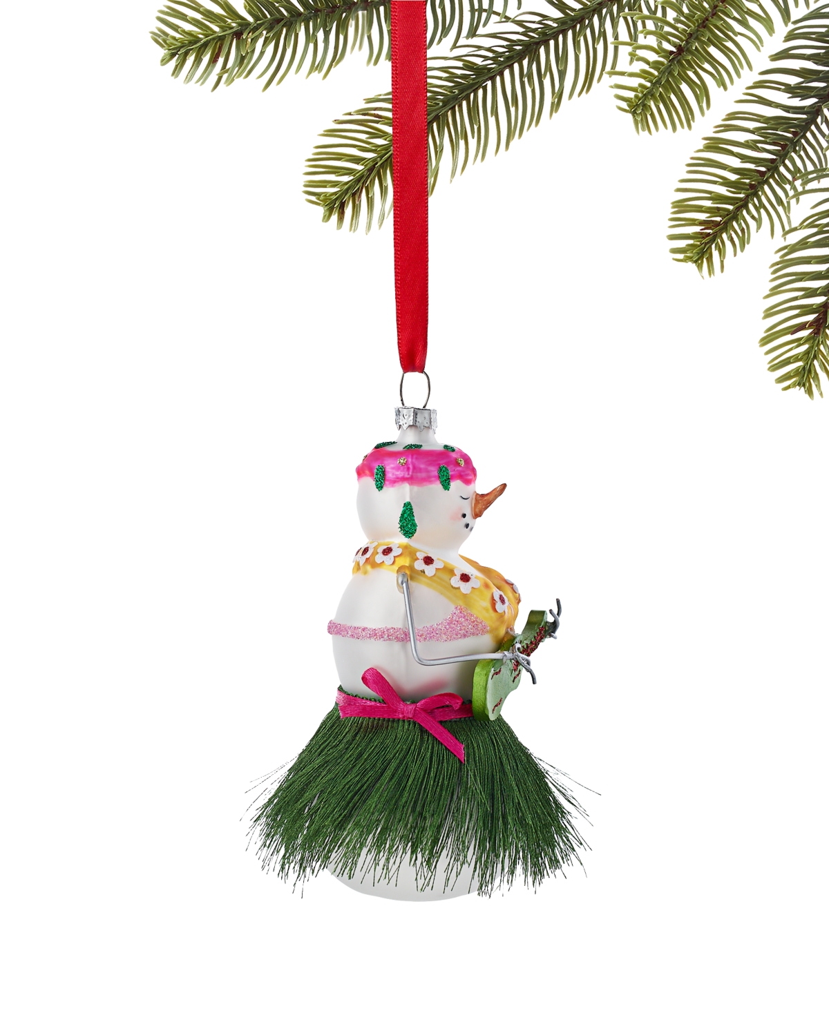 Holiday Lane Hawaii Snowman In A Hula Skirt Ornament, Exclusively At Macy's In No Color